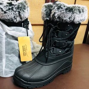 Brand New Shibever Snow Duck Boots Winter Rain Boots Sz 10 Rubber Soles